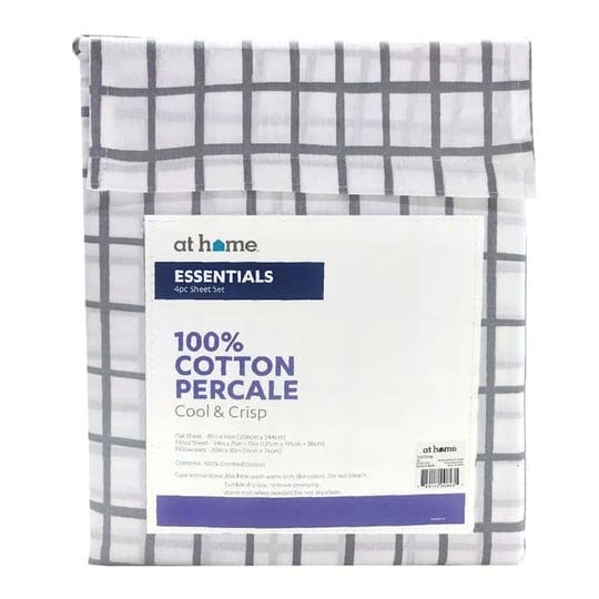 at-home-cotton-200-thread-count-4-piece-grid-full-3-2-x-9-x-11-grey-sheet-1