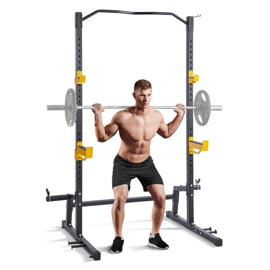 vevor-squat-stand-power-rack-multi-functional-power-rack-with-pull-up-bar-hook-and-weight-plate-stor-1