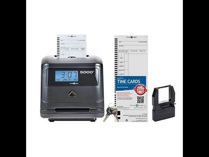 pyramid-5000-auto-totaling-time-clock-100-employees-made-in-usa-1