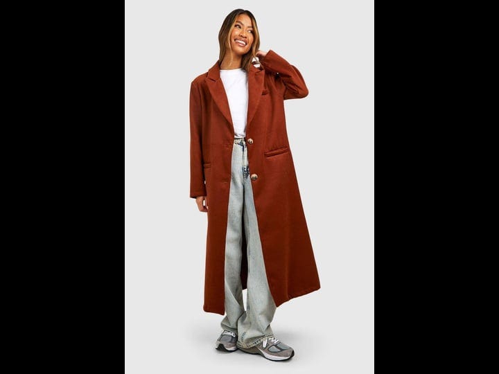 boohoo-cord-maxi-coat-brown-size-12-1