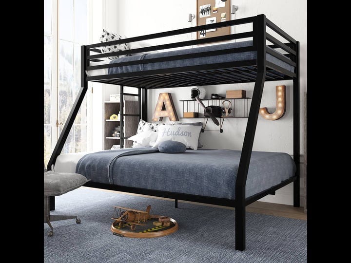 amolife-twin-over-full-metal-bunk-bed-with-stairs-fullength-guardrail-1