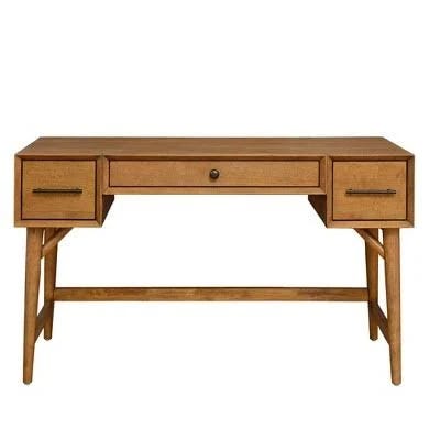 Modern Mid-Century Office Desk with Drawers - Ashfield Collection | Image