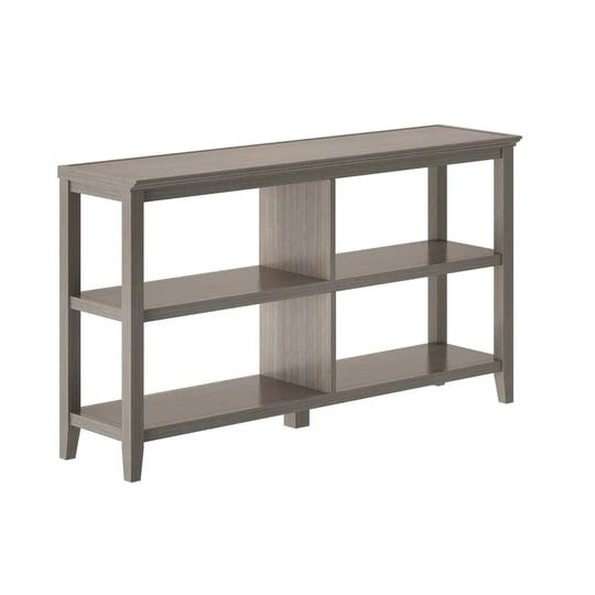 54-washed-gray-solid-2-tier-low-horizontal-bookcase-at-christmas-com-1