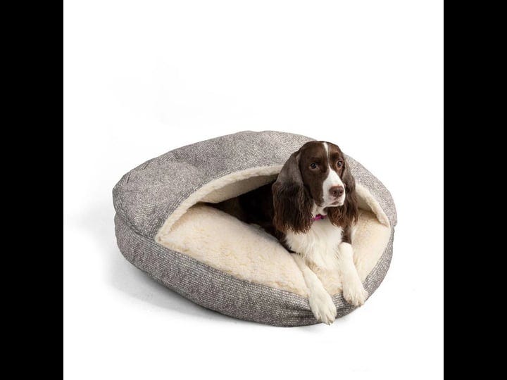 snoozer-luxury-cozy-cave-dog-bed-show-dog-collection-merlin-linen-small-1