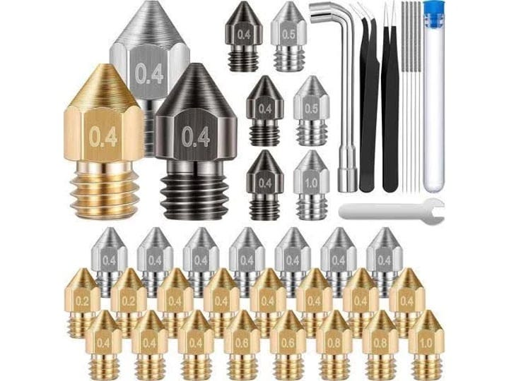 funrous-3d-printer-nozzle-cleaning-kit-stainless-steel-and-brass-compatible-with-mk8-extruder-nozzle-1