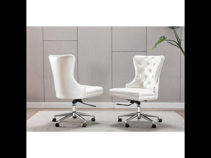 tufted-faux-leather-adjustable-wingback-chair-white-single-only-1