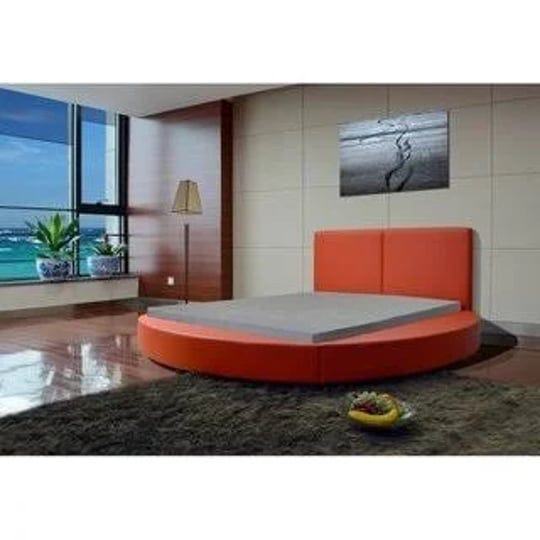 greatime-b1159-modern-round-shape-platform-bed-queen-red-1