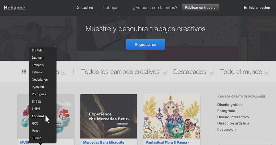 Behance Localization