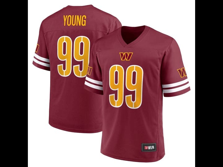 mens-fanatics-branded-chase-young-burgundy-washington-commanders-replica-player-jersey-size-large-1