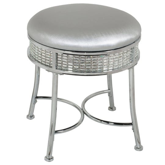 hillsdale-furniture-venice-backless-faux-diamond-band-vanity-stool-chrome-1