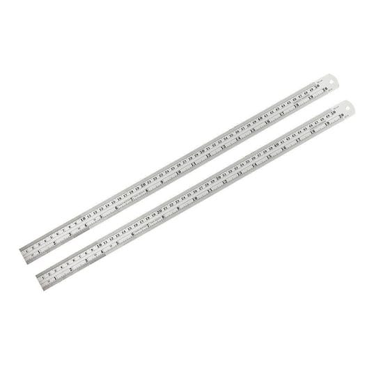 uxcell-straight-ruler-500mm-20-inch-metric-stainless-steel-measuring-ruler-tool-with-hanging-hole-2p-1