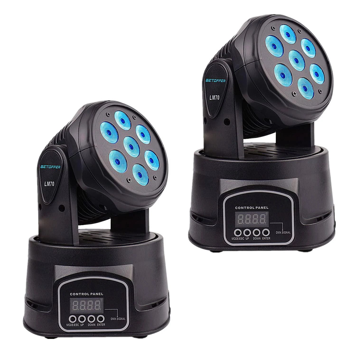 Betopper 7x8W RGBW Moving Head Stage Lights | Image