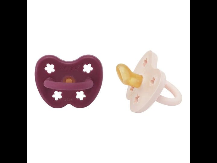 hevea-powder-pink-rosewood-orthodontic-pacifier-2-pack-1