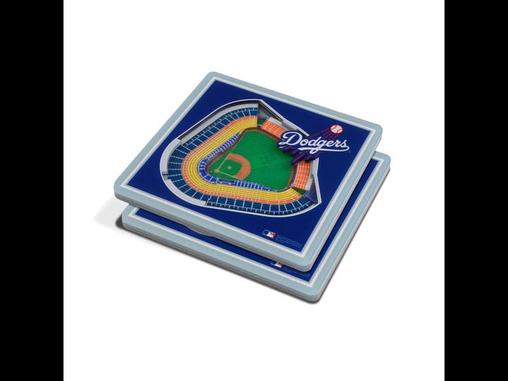 los-angeles-dodgers-3d-stadiumviews-coaster-set-1