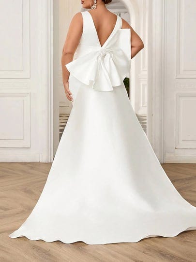 shein-plus-size-deep-v-neck-elegant-and-simple-bow-knot-trailing-wedding-dress3xl-1