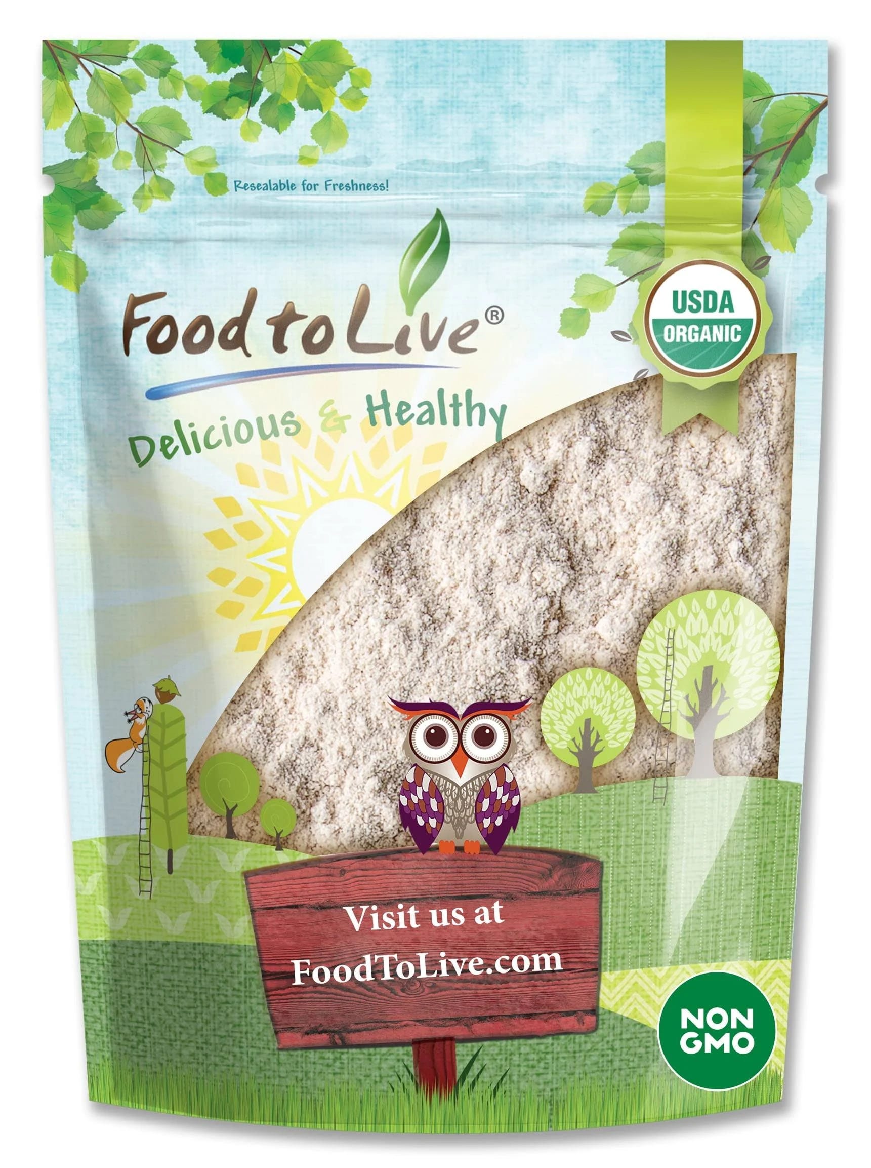 Healthy Organic Buckwheat Flour Blend - Non-GMO, Raw, Vegan | Image