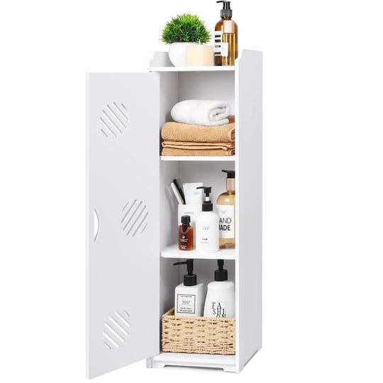 citlow-small-bathroom-storage-cabinet-white-waterproof-storage-cabinet-narrow-storage-unit-furniture-1