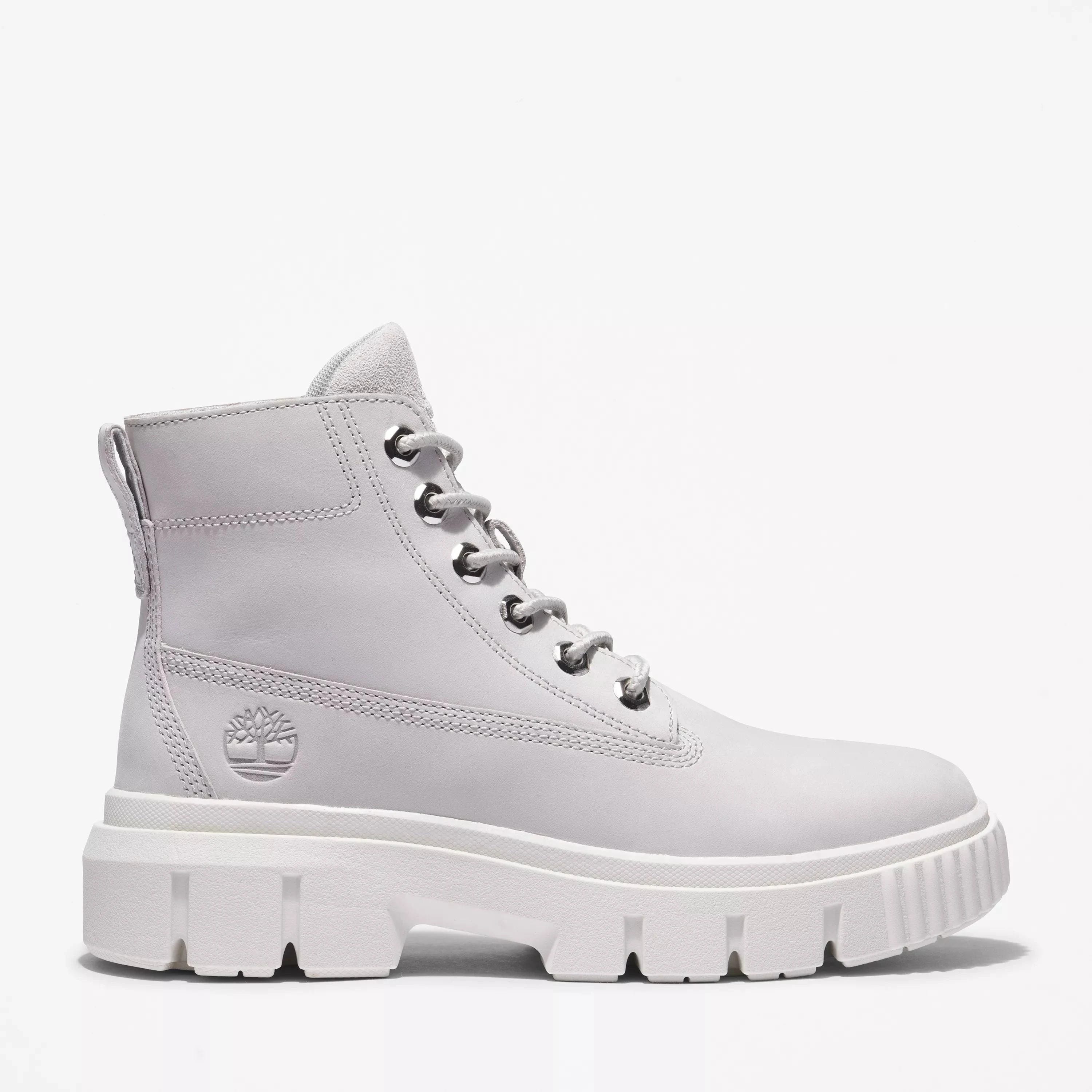 Premium Leather Grey Timberland Women Boots | Image