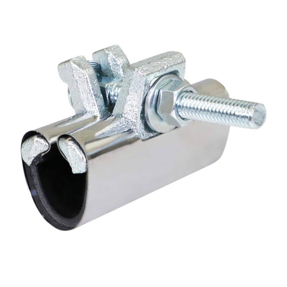 Heavy-Duty Steel Pipe Repair Clamp for Copper, PVC, Galvanized, and Steel Pipes | Image