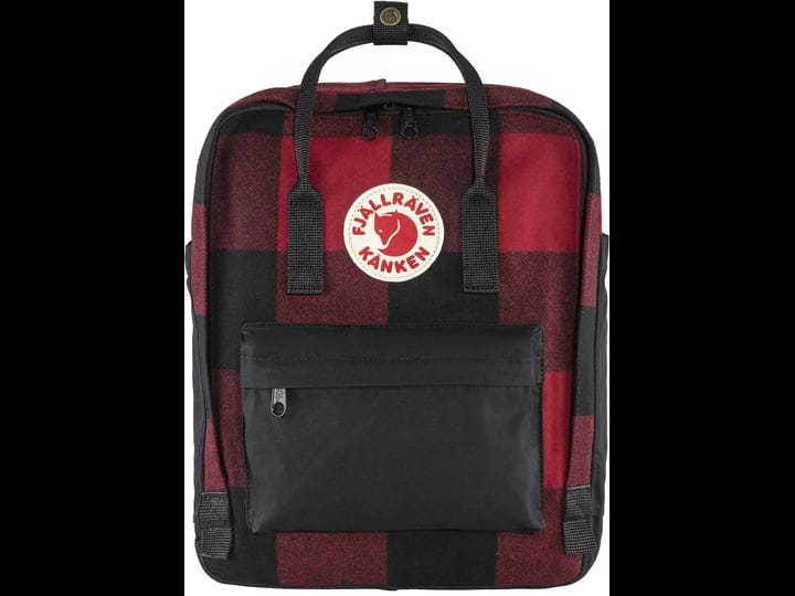 fjallraven-kanken-re-wool-backpack-red-black-1