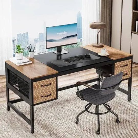 tribesigns-63-inch-executive-desk-farmhouse-computer-desk-with-4-drawers-for-home-office-light-brown-1