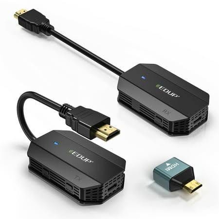 EDUP Wireless HDMI Transmitter & Receiver for Smooth Video/Audio Streaming (1080p) | Image