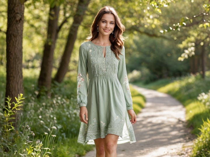 Long-Sleeve-Light-Green-Dress-5