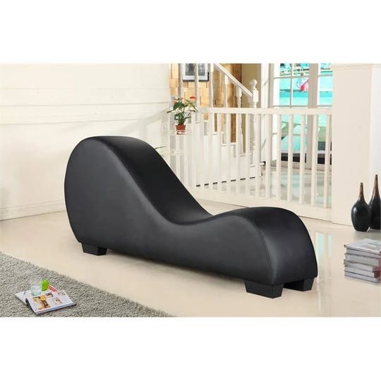 kingway-furniture-kolar-faux-leather-yoga-relaxing-chaise-in-black-1