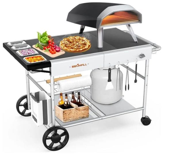 grillpartsreplacement-online-bbq-parts-retailer-oven-cart-table-with-pizza-topping-station-work-cart-1