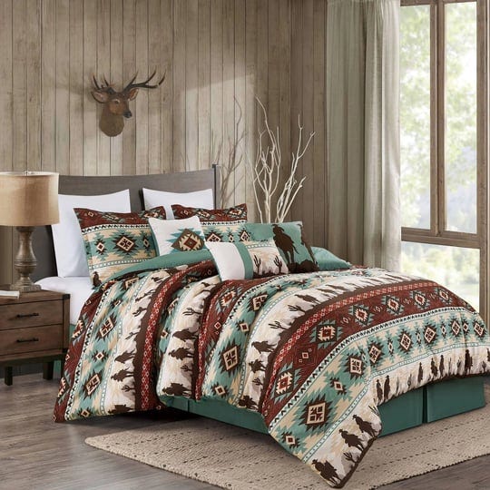 chezmoi-collection-dune-7-piece-southwestern-cowboys-aztec-comforter-set-multicolor-teal-brown-beige-1