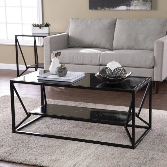 homeroots-42-black-glass-and-metal-rectangular-coffee-table-1