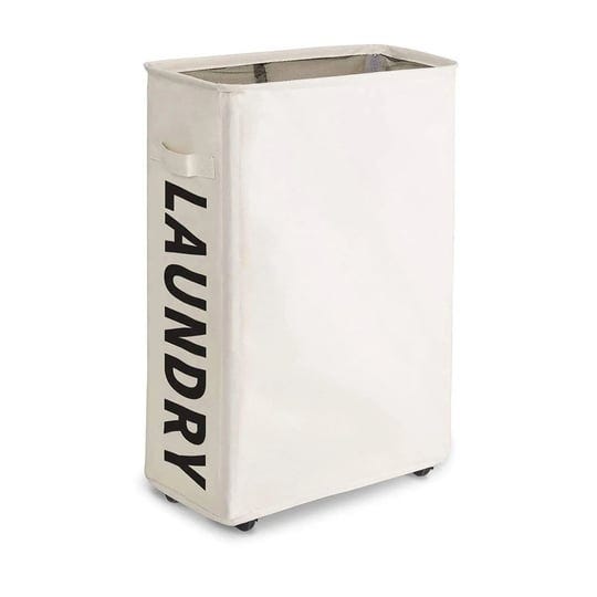 chrislley-45l-slim-laundry-hamper-with-wheels-narrow-rolling-laundry-basket-foldable-dirty-clothes-p-1