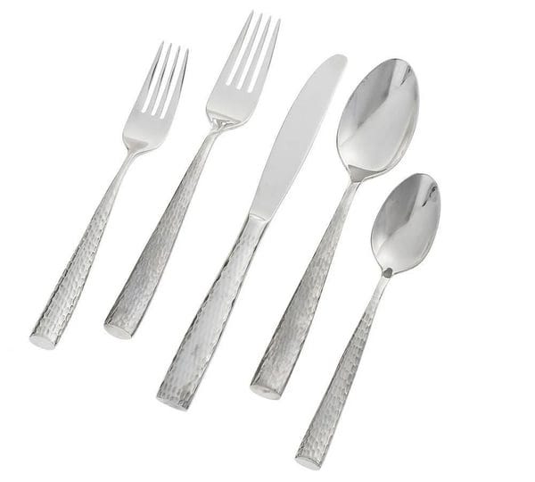 shiny-hammered-flatware-set-of-5-pottery-barn-1