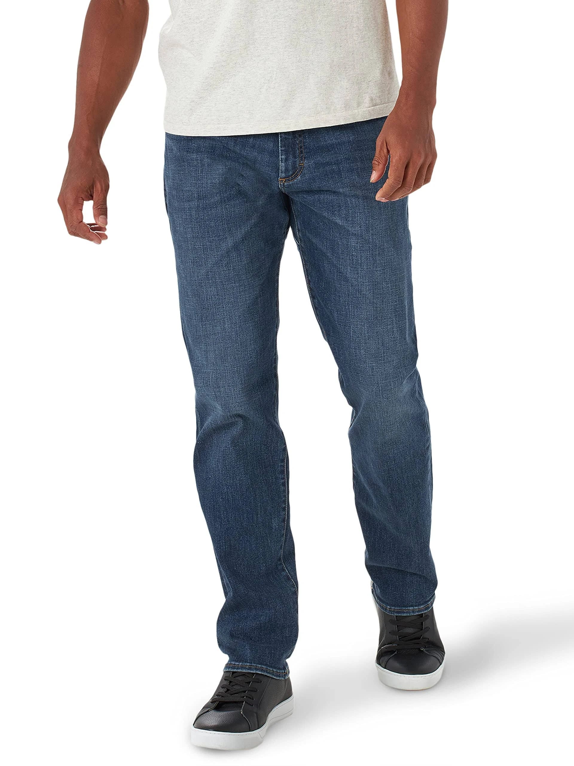 Extreme Comfort: Lee Men's Straight Taper Jeans for Flexible Style and Motion | Image