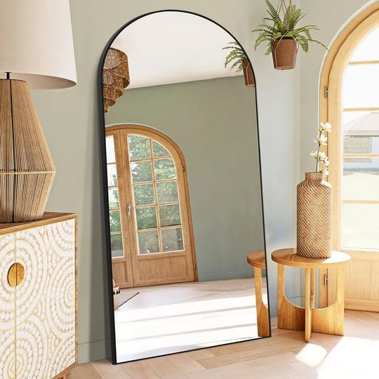 arched-full-length-mirror-with-stand-aluminum-alloy-framewall-mounted-mirrorfloor-dressing-mirror-72