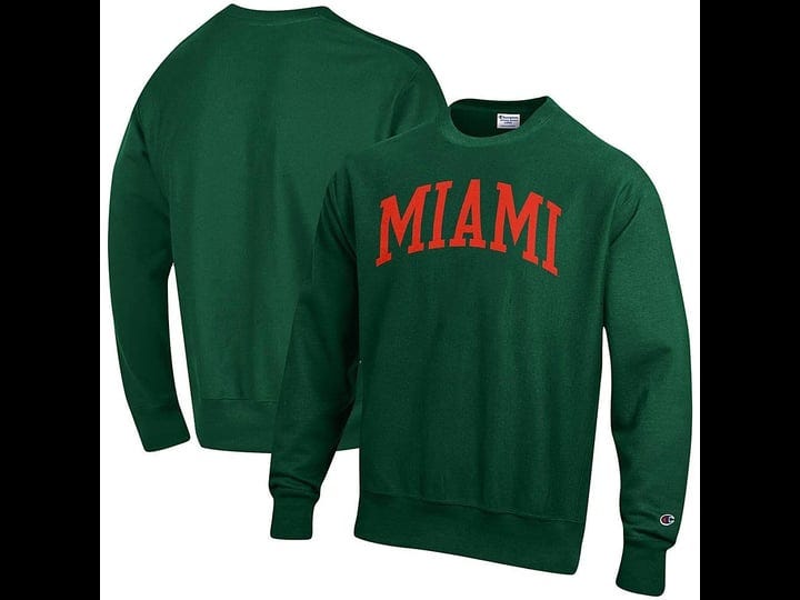 champion-officially-licensed-ncaa-miami-hurricanes-green-pullover-hoodie-xl-1