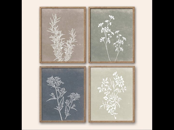 framed-boho-wall-art-set-of-4-for-wooded-minimalist-botanical-print-wall-art-for-rustic-vintage-farm-1