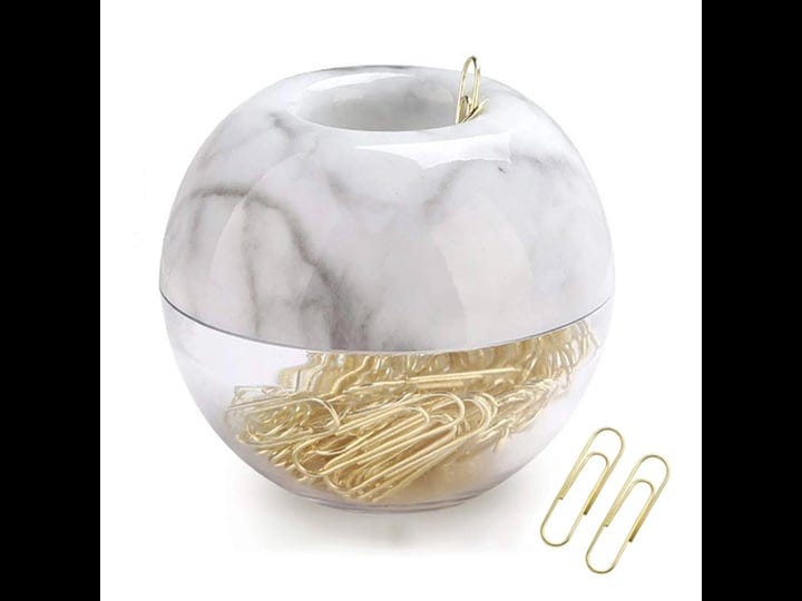 supfoxer-magnetic-paper-clip-holder-marble-white-holder-with-gold-paper-clips-100pcs-28mm1-1-cute-of-1