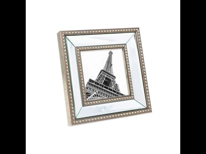 isaac-jacobs-4x4-champagne-mirror-bead-picture-frame-classic-mirrored-frame-with-dotted-border-made--1