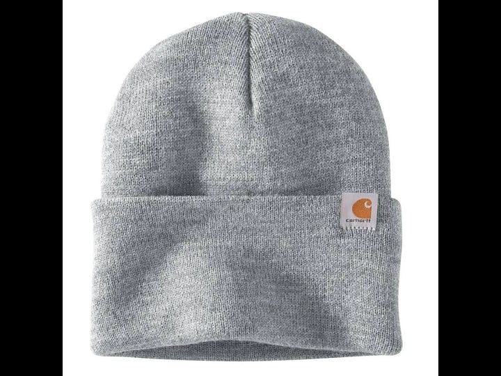 carhartt-factory-2nd-acrylic-knit-cuffed-beanie-2-0-gray-1