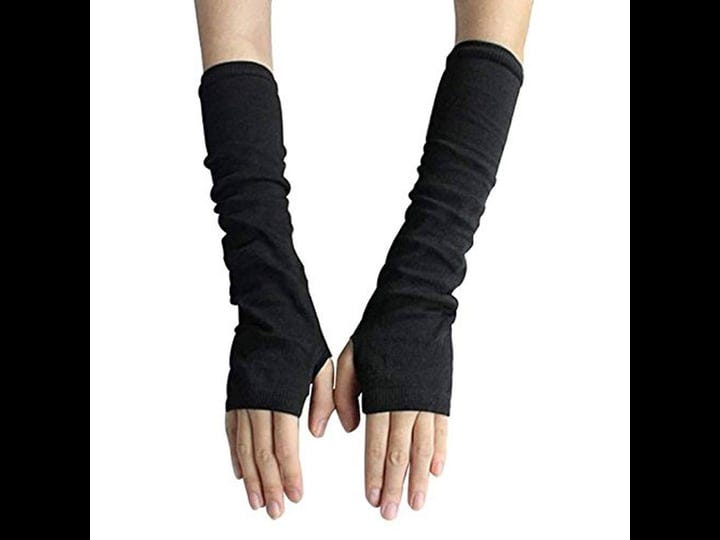 fingerless-elastic-arm-gloves-winter-warmer-for-ladies-women-girl-color-black-1