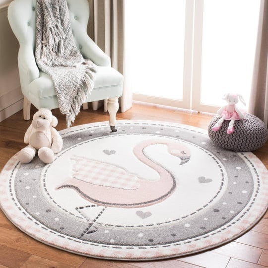 safavieh-carousel-kids-collection-rug-pink-ivory-5-ft-round-1