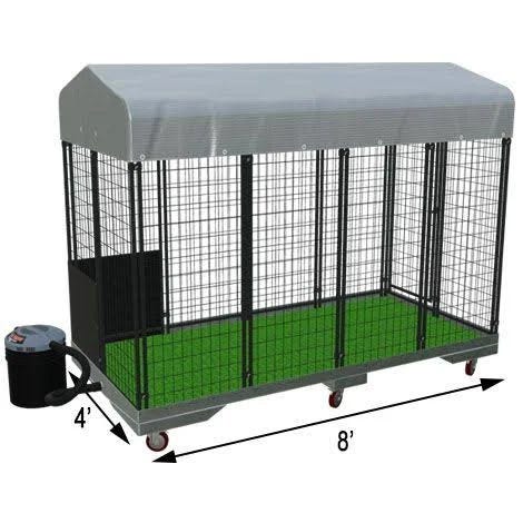 Value Quick N Clean 4'x8' Garage Kennel for Dogs | Image