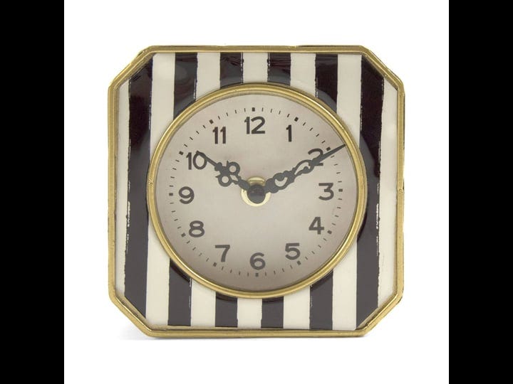 zentique-black-and-white-striped-clock-1