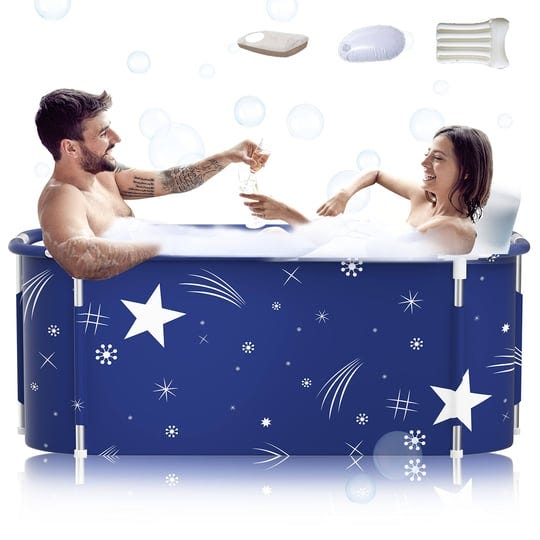 kiseely-53-extra-large-portable-foldable-bathtub-with-metal-frame-for-adult-family-spa-soaking-tub-w-1