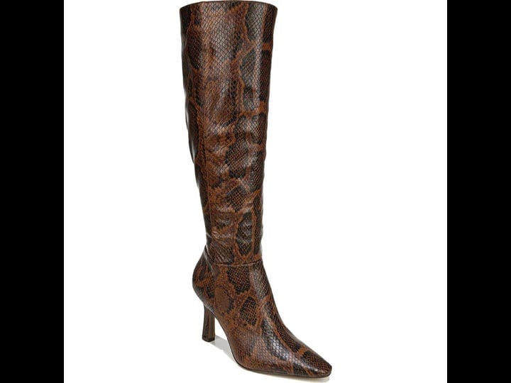 sam-edelman-davin-womens-knee-high-boots-brown-snake-leather-1