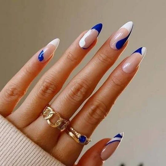 hnapa-white-press-on-nails-medium-length-fake-nails-almond-acrylic-nails-blue-nails-1