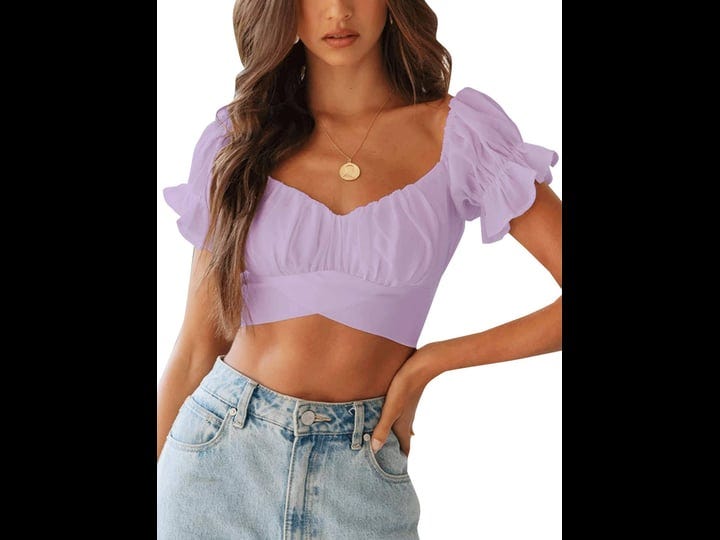 lyaner-womens-ruffle-short-sleeve-tie-up-back-crop-top-off-shoulder-bardot-blouse-1