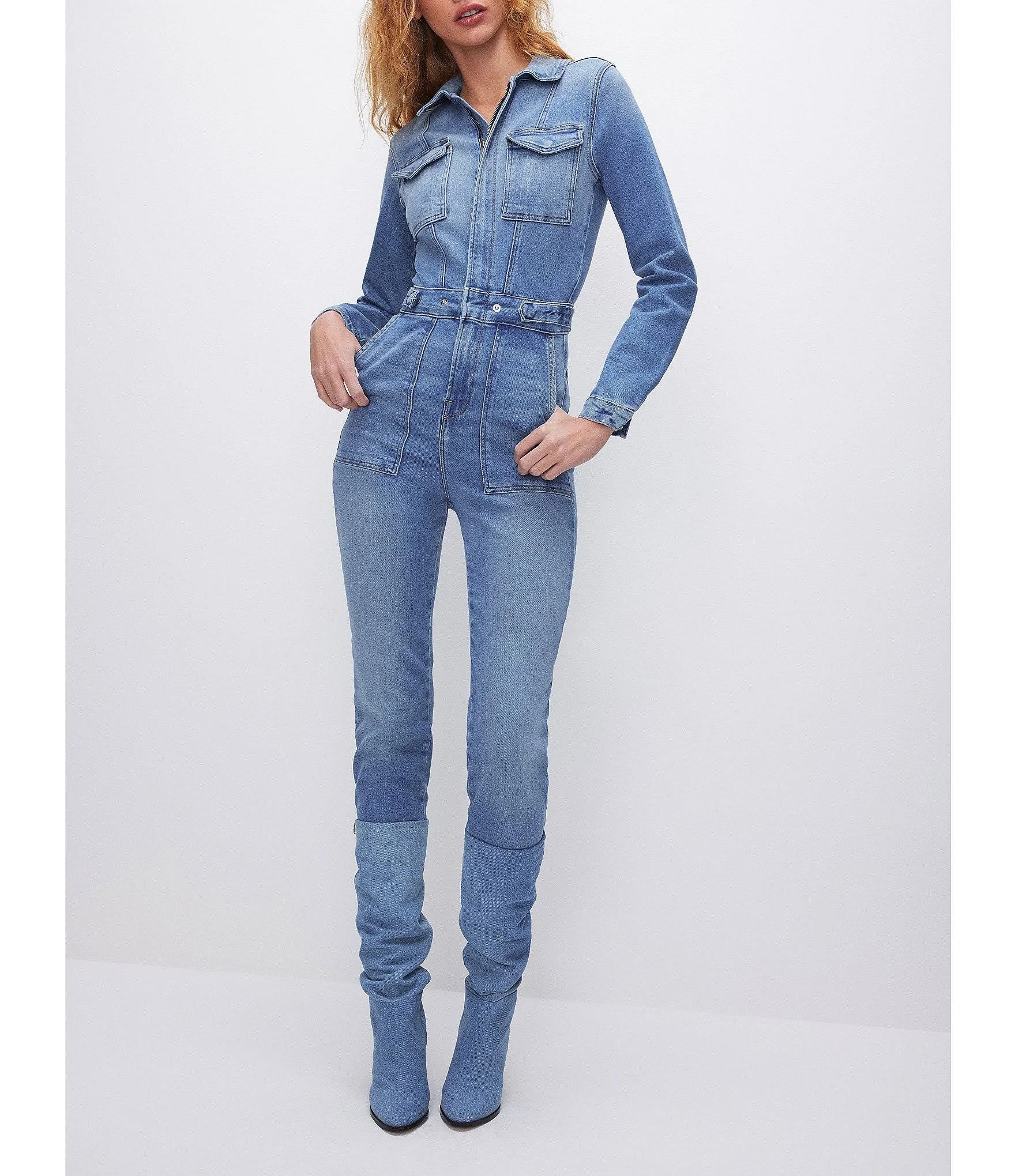 Retro Denim Jumpsuit for a Bold Look | Image