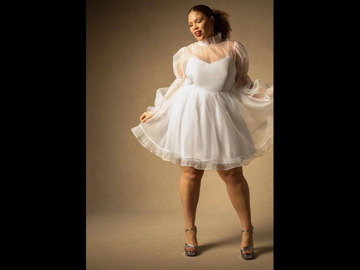 plus-size-womens-bridal-by-eloquii-organza-ruffle-mini-dress-in-true-white-size-23